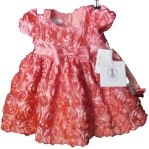 Marmellata Special Occasion Girls Coral Dress